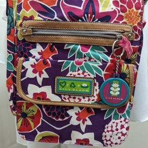 👍LILY BLOOM Cameron Crossbody Tablet Case PURSE Floral Tribal Bag Recycled Eco